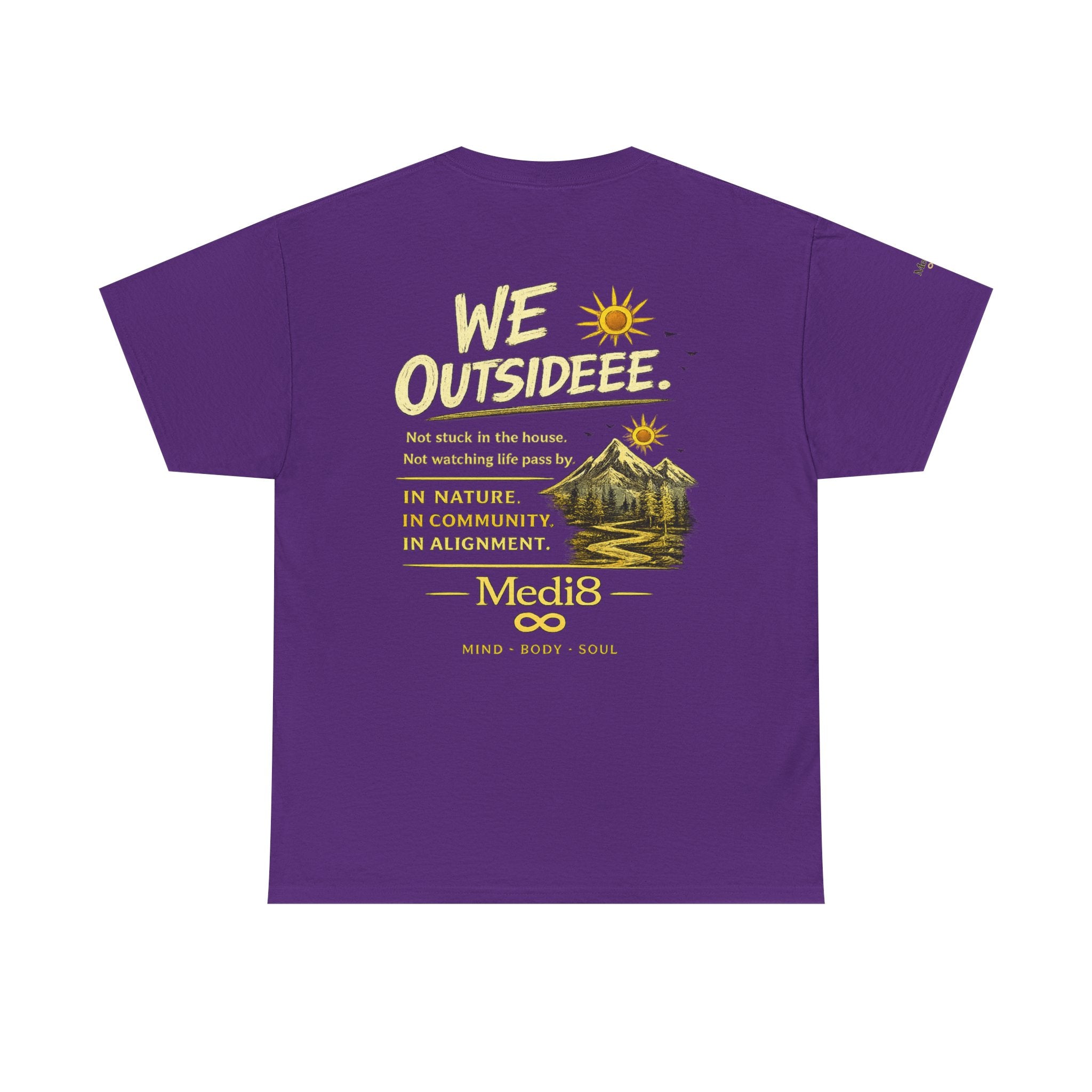 "We Outsideee" Medi8 Community tee
