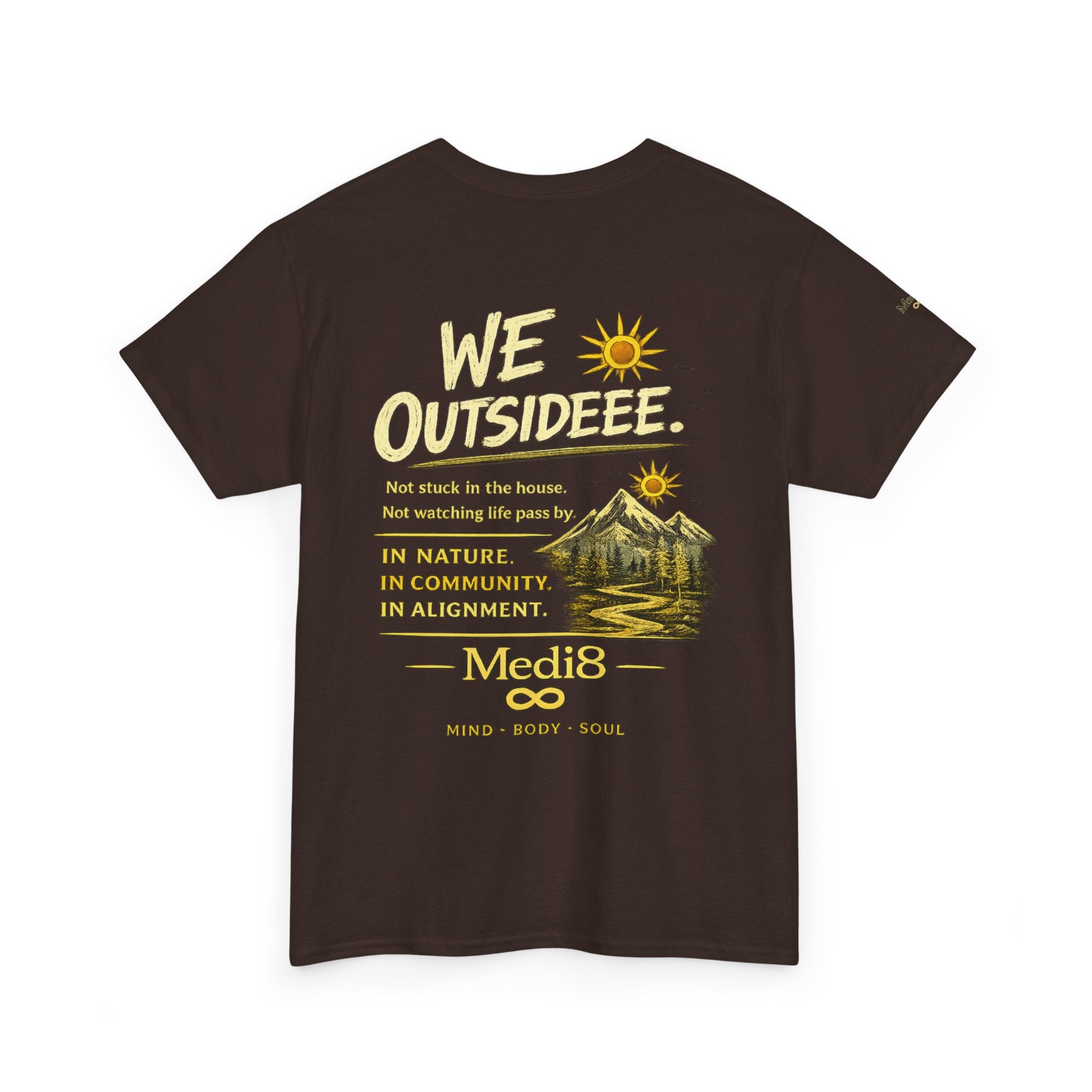 "We Outsideee" Medi8 Community tee